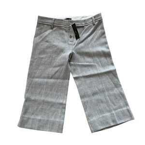 Bcbg Maxazria wool herringbone grey the classic trouser cropped pants size 2
